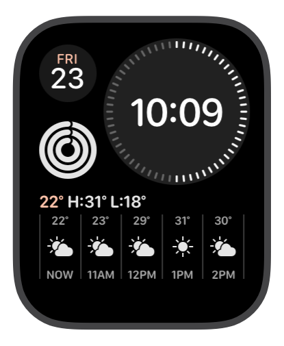 Gold Watch Face