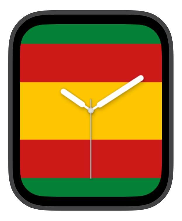 Bandera España fondo verde